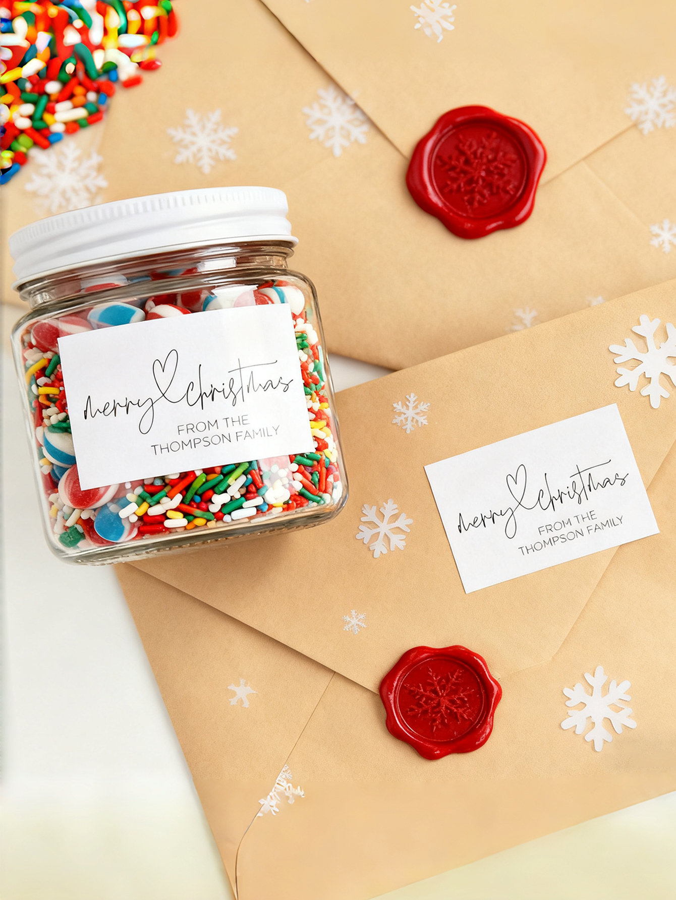 Custom Christmas Gift Sealing Stickers